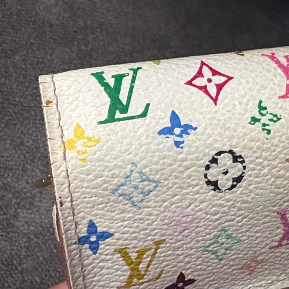Lv Murakami Monogram Multicolor Compact Wallet - image 5
